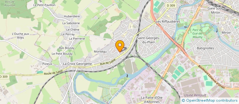 localisation de l'entreprise SOCIETE CIVILE IMMOBILIERE HOUTIN  LE MANS