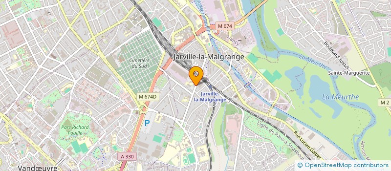 localisation de l'entreprise SOCIETE CIVILE IMMOBILIERE HSA ET PAR ABREVIATION SCI HSA  JARVILLE-LA-MALGRANGE