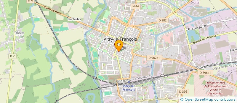 localisation de l'entreprise SOCIETE CIVILE IMMOBILIERE HUMBERT à VITRY-LE-FRANCOIS