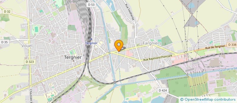 localisation de l'entreprise SOCIETE CIVILE IMMOBILIERE IBEX 36 à TERGNIER