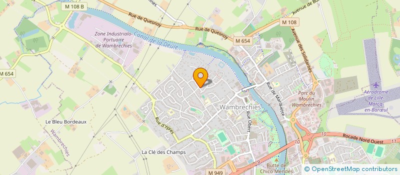 localisation de l'entreprise SOCIETE CIVILE IMMOBILIERE IMMO CRISTAL  WAMBRECHIES