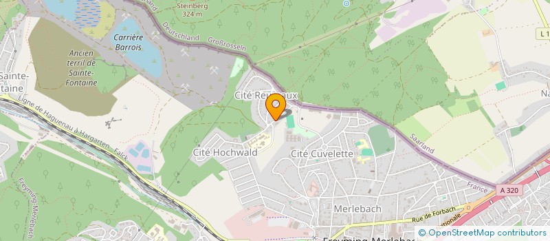 localisation de l'entreprise SOCIETE CIVILE IMMOBILIERE INITIALE  SAINT-AVOLD