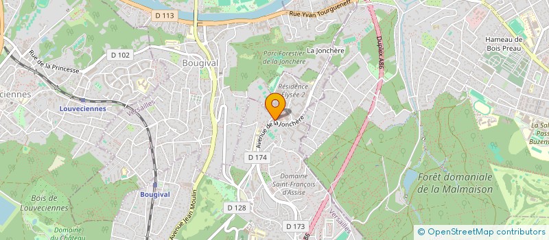 localisation de l'entreprise SOCIETE CIVILE IMMOBILIERE INUKSUK  LA CELLE-SAINT-CLOUD