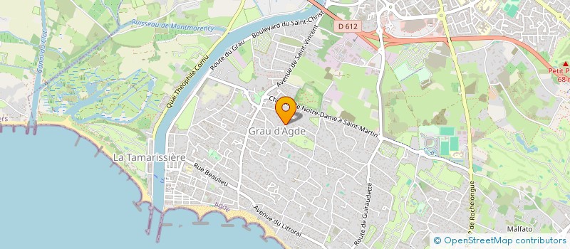 localisation de l'entreprise SOCIETE CIVILE IMMOBILIERE INVESTIMES GB  AGDE