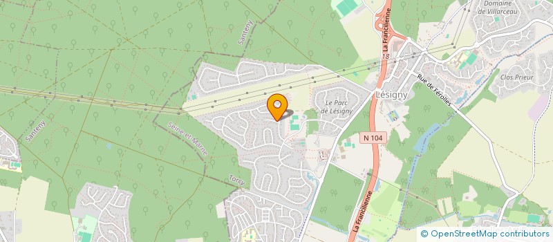 localisation de l'entreprise SOCIETE CIVILE IMMOBILIERE INVESTIMMO  LESIGNY