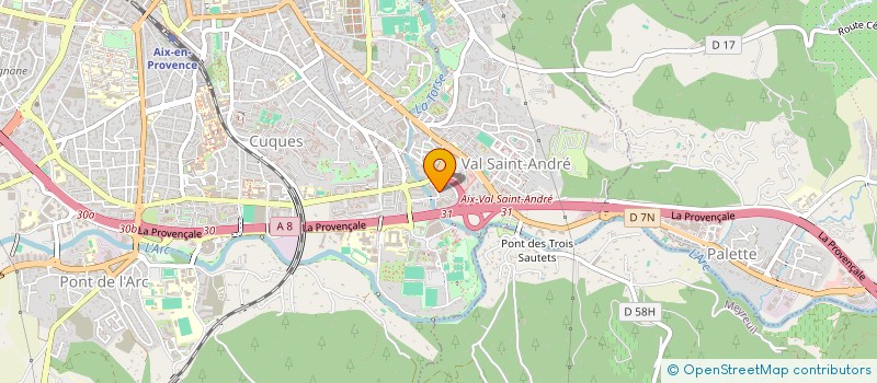 localisation de l'entreprise SOCIETE CIVILE IMMOBILIERE INVESTISSEMENT CONSEIL SERVICE A.S. à AIX-EN-PROVENCE