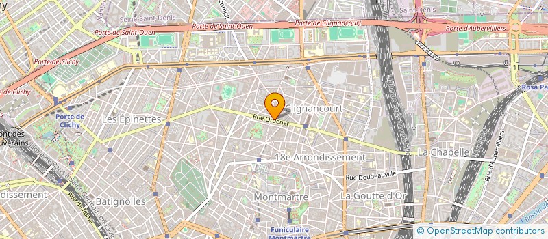 localisation de l'entreprise SOCIETE CIVILE IMMOBILIERE INVESTISSEMENT DE LA BUTTE MONTMARTRE  PARIS