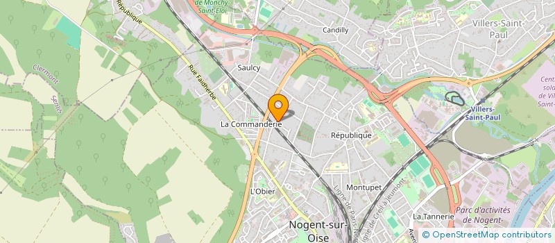 localisation de l'entreprise SOCIETE CIVILE IMMOBILIERE IREM  NOGENT-SUR-OISE