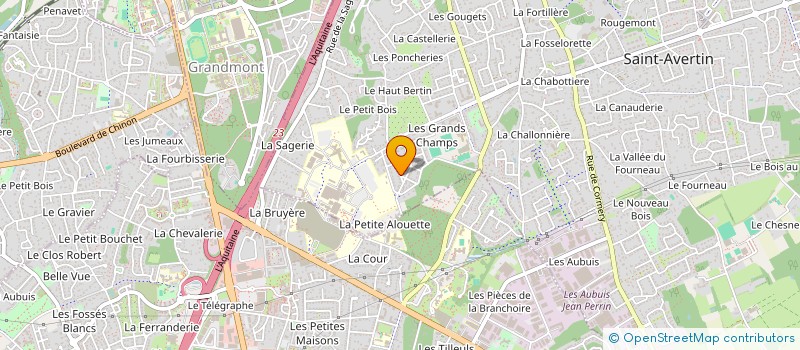 localisation de l'entreprise SOCIETE CIVILE IMMOBILIERE IRIS  SAINT-AVERTIN