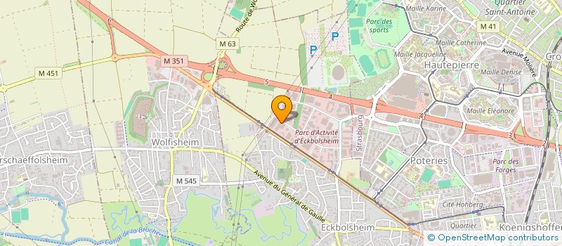 localisation de l'entreprise SOCIETE CIVILE IMMOBILIERE IRIS  ECKBOLSHEIM