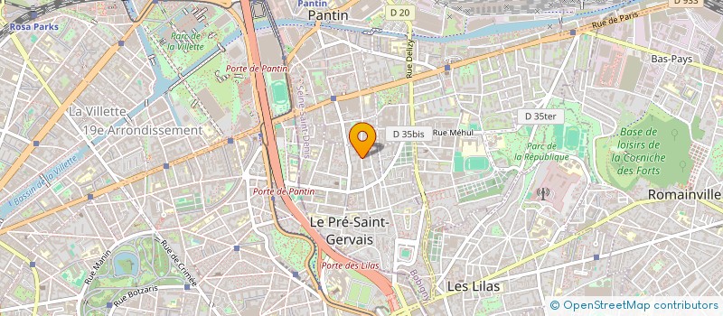 localisation de l'entreprise SOCIETE CIVILE IMMOBILIERE ISIS à LE PRE-SAINT-GERVAIS
