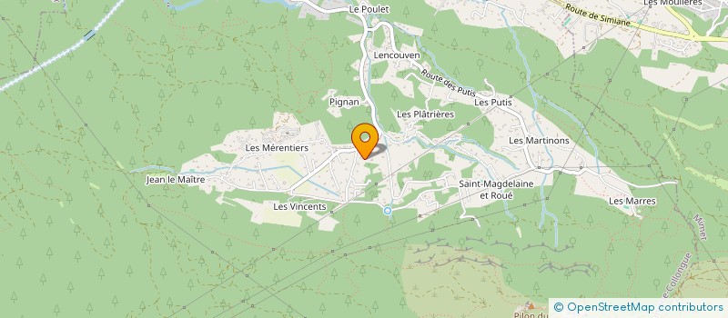 localisation de l'entreprise SOCIETE CIVILE IMMOBILIERE ISLAY  SIMIANE-COLLONGUE