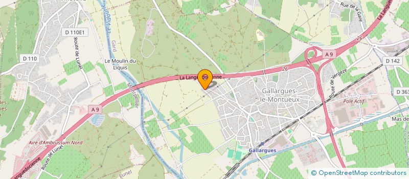 localisation de l'entreprise SOCIETE CIVILE IMMOBILIERE ISYA  GALLARGUES-LE-MONTUEUX