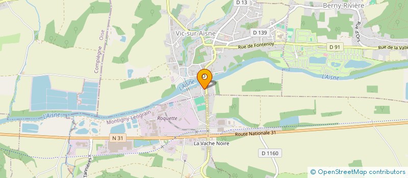 localisation de l'entreprise SOCIETE CIVILE IMMOBILIERE J.2.G  VIC-SUR-AISNE