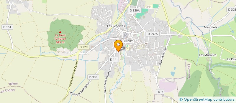 localisation de l'entreprise SOCIETE CIVILE IMMOBILIERE J.L.F.  BILLOM