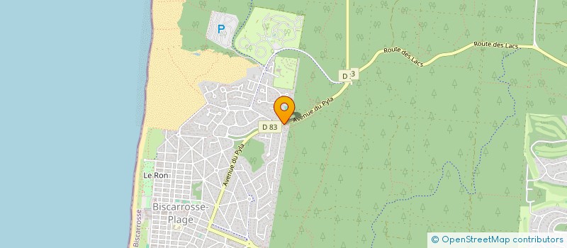 localisation de l'entreprise SOCIETE CIVILE IMMOBILIERE J.L.F IV  BISCARROSSE