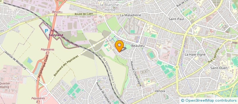 localisation de l'entreprise SOCIETE CIVILE IMMOBILIERE J V  CAEN
