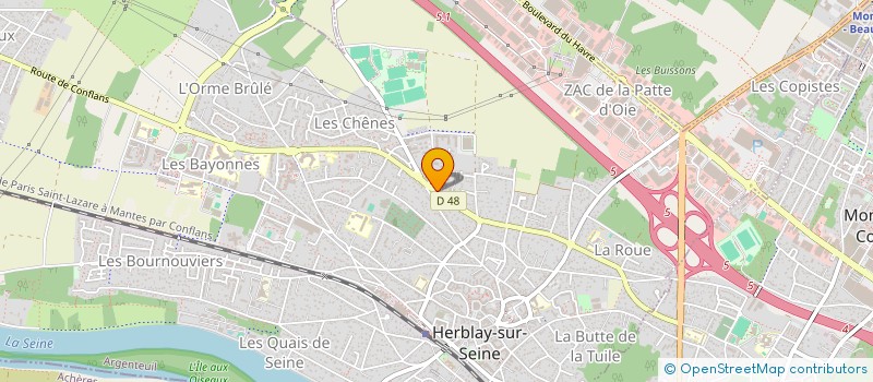 localisation de l'entreprise SOCIETE CIVILE IMMOBILIERE J V MERCIER  HERBLAY-SUR-SEINE