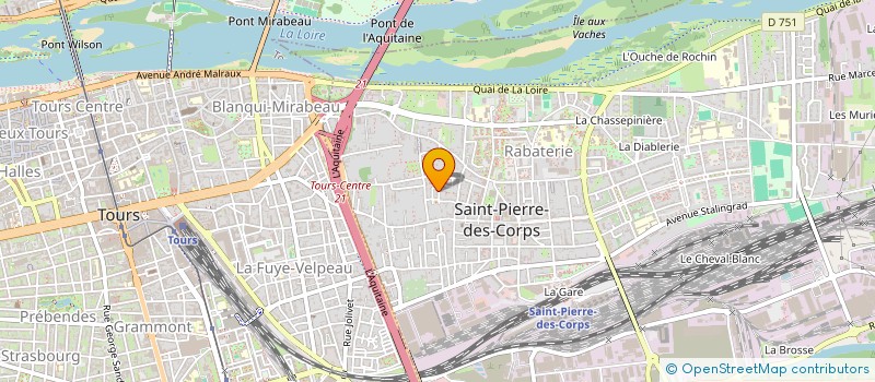 localisation de l'entreprise SOCIETE CIVILE IMMOBILIERE JACARANDA  SAINT-PIERRE-DES-CORPS