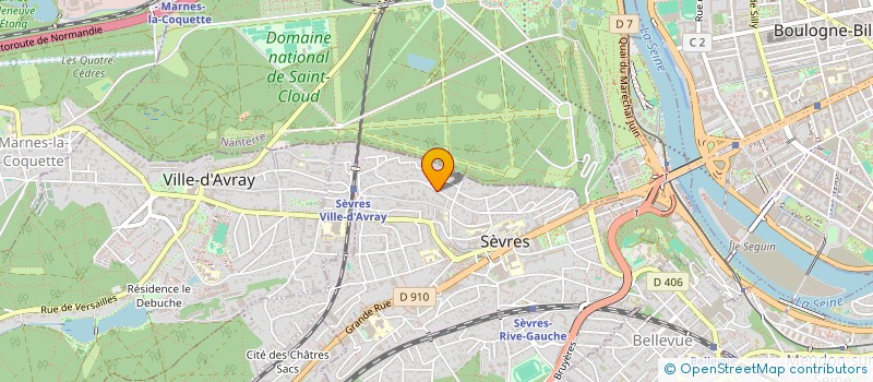 localisation de l'entreprise SOCIETE CIVILE IMMOBILIERE JACINTHE à SEVRES