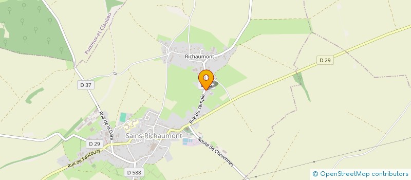 localisation de l'entreprise SOCIETE CIVILE IMMOBILIERE JADELINE  SAINS-RICHAUMONT