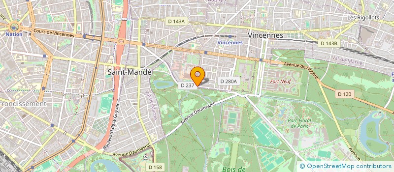 localisation de l'entreprise SOCIETE CIVILE IMMOBILIERE JAM à VINCENNES