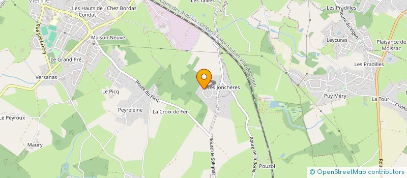 localisation de l'entreprise SOCIETE CIVILE IMMOBILIERE JAMINO  CONDAT-SUR-VIENNE