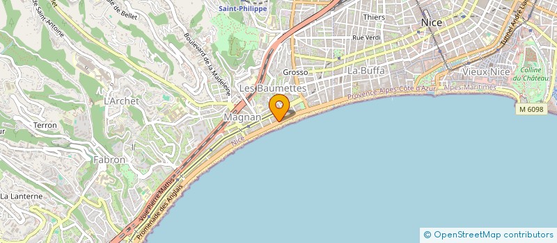 localisation de l'entreprise SOCIETE CIVILE IMMOBILIERE JASMIN à NICE