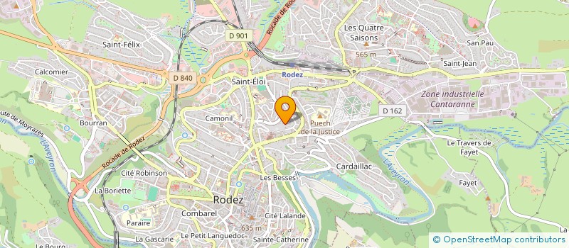 localisation de l'entreprise SOCIETE CIVILE IMMOBILIERE JB ASSOCIES  RODEZ