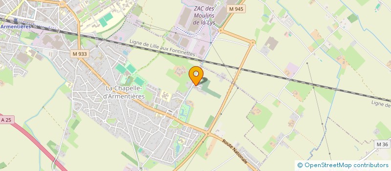 localisation de l'entreprise SOCIETE CIVILE IMMOBILIERE JD IMMO  LA CHAPELLE-D'ARMENTIERES