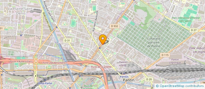 localisation de l'entreprise SOCIETE CIVILE IMMOBILIERE JEAN JAURES A LEVALLOIS à PANTIN