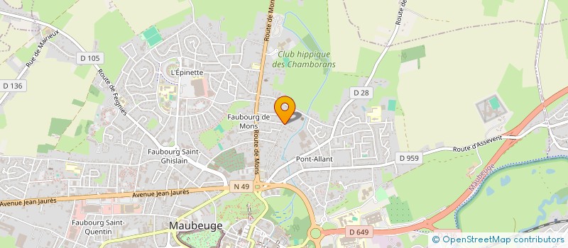 localisation de l'entreprise SOCIETE CIVILE IMMOBILIERE JEAN MARC LANNIAUX ET PAR ABREVIATION  SCI JEAN MARC LANNIAUX  MAUBEUGE