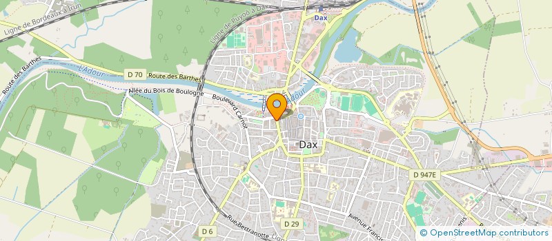 localisation de l'entreprise SOCIETE CIVILE IMMOBILIERE JEAN PAUL ROUZE à DAX