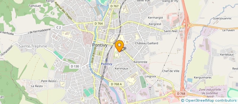 localisation de l'entreprise SOCIETE CIVILE IMMOBILIERE JEANNE D'ARC SAINT-IVY  PONTIVY