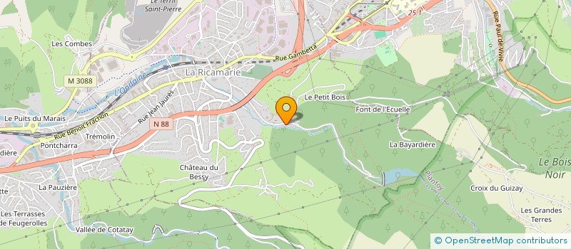 localisation de l'entreprise SOCIETE CIVILE IMMOBILIERE JEF IMMO  LA RICAMARIE