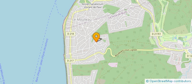 localisation de l'entreprise SOCIETE CIVILE IMMOBILIERE JELIA  LA TESTE-DE-BUCH