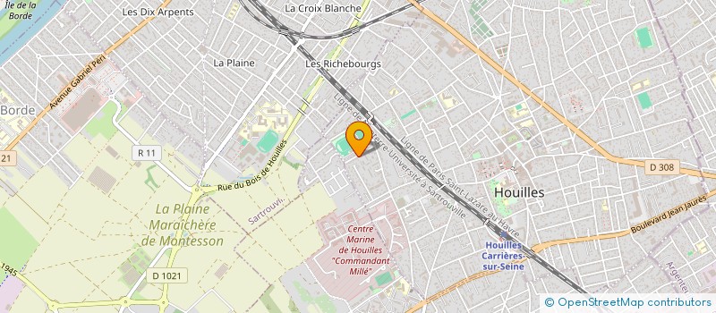 localisation de l'entreprise SOCIETE CIVILE IMMOBILIERE JENS  HOUILLES