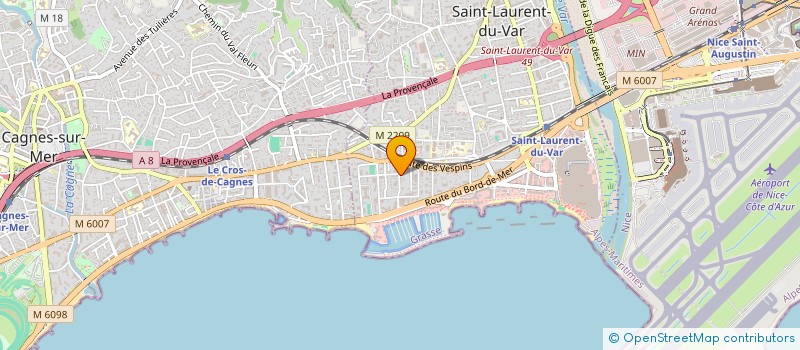 localisation de l'entreprise SOCIETE CIVILE IMMOBILIERE JESSICA à SAINT-LAURENT-DU-VAR