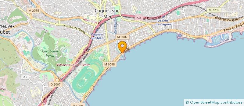 localisation de l'entreprise SOCIETE CIVILE IMMOBILIERE JFLCV PAR ABREVIATION SCI JFLCV à CAGNES-SUR-MER