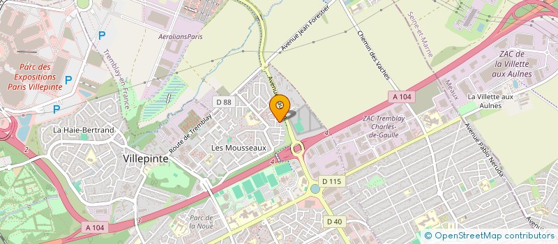 localisation de l'entreprise SOCIETE CIVILE IMMOBILIERE JIN à VILLEPINTE