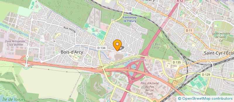 localisation de l'entreprise SOCIETE CIVILE IMMOBILIERE JJ 50  BOIS-D'ARCY