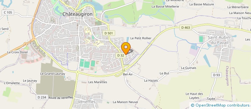 localisation de l'entreprise SOCIETE CIVILE IMMOBILIERE JMG  CHATEAUGIRON