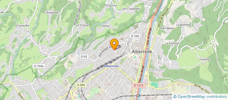 localisation de l'entreprise SOCIETE CIVILE IMMOBILIERE JN3C  ALBERTVILLE