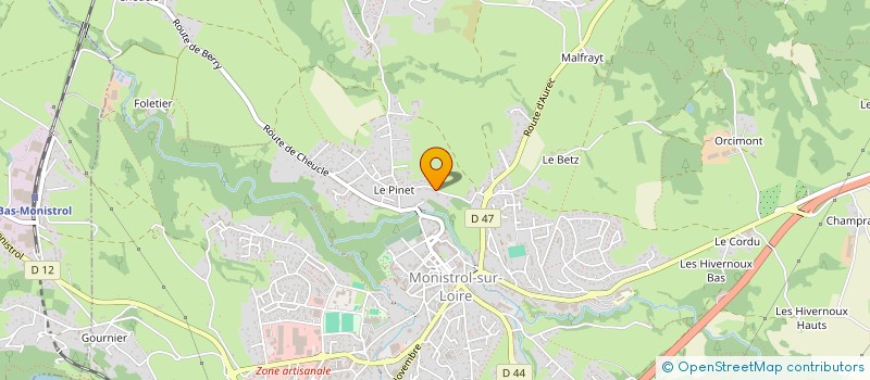 localisation de l'entreprise SOCIETE CIVILE IMMOBILIERE JOMINI 43  MONISTROL-SUR-LOIRE