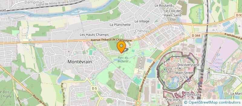 localisation de l'entreprise SOCIETE CIVILE IMMOBILIERE JOSITO IMMOBILIER.  CHESSY