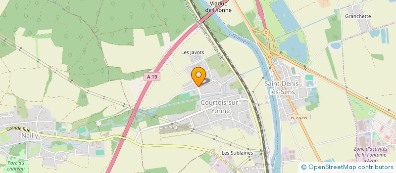 localisation de l'entreprise SOCIETE CIVILE IMMOBILIERE JSVB  COURTOIS-SUR-YONNE