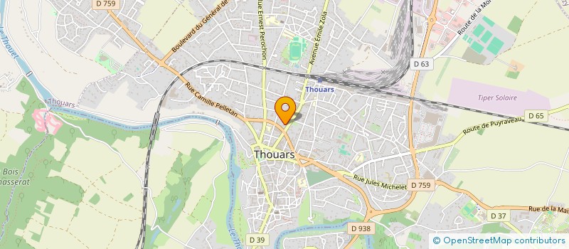 localisation de l'entreprise SOCIETE CIVILE IMMOBILIERE JTOM BEILLARD  THOUARS