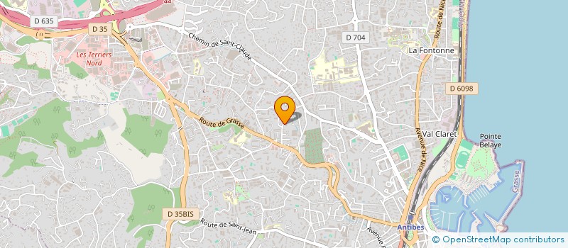 localisation de l'entreprise SOCIETE CIVILE IMMOBILIERE JUGO à ANTIBES