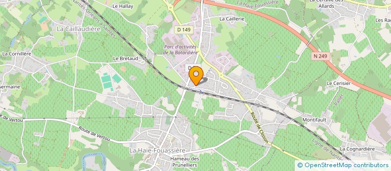 localisation de l'entreprise SOCIETE CIVILE IMMOBILIERE JULES VERNE ET PAR ABREVIATION SCI JULES VERNE.  LA HAIE-FOUASSIERE