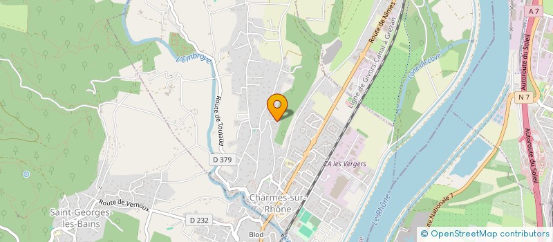localisation de l'entreprise SOCIETE CIVILE IMMOBILIERE JUROM  CHARMES-SUR-RHONE